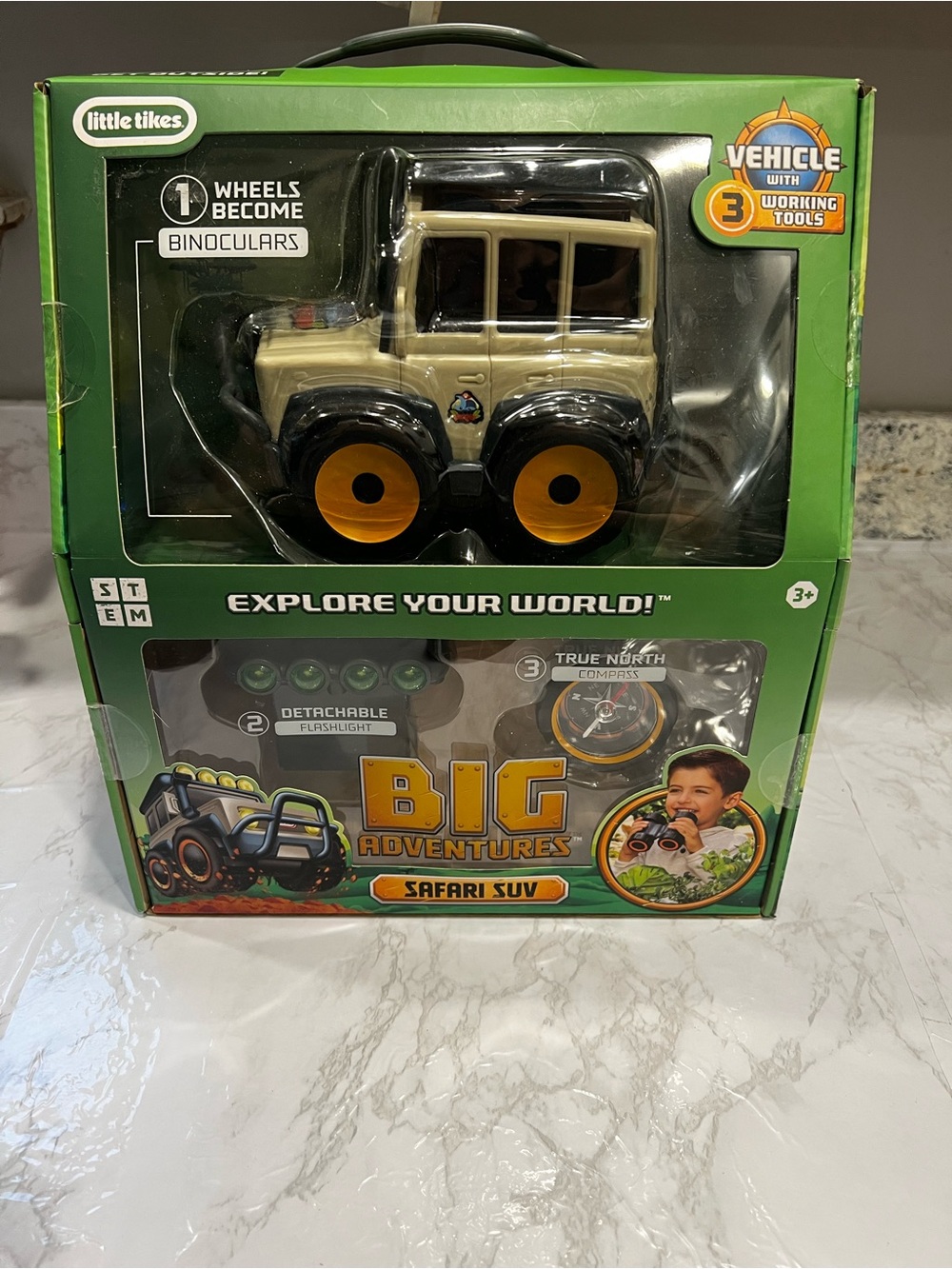 Little Tikes Big Adventures Safari SUV Toy - Beige and Black